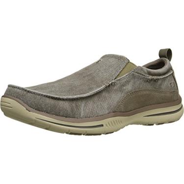 Imagem de Skechers Mocassim masculino Elected Drigo Slip-On, Cinzento-acastan, 44