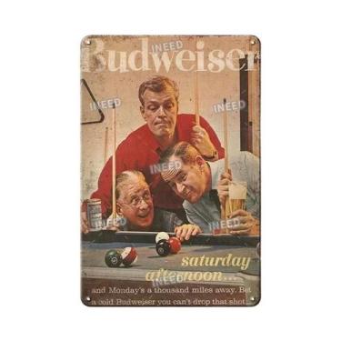Imagem de Placa De Parede De Metal Vintage Com Logotipo Da Budweiser, Para Decor
