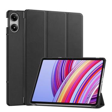 Imagem de Capa para Xiaomi Redmi Pad Pro 12.1" 2024 - Capa Inteligente Tri-Dobrável com Proteção contra Quedas, Casca Dura e Função Auto Wake/Sleep