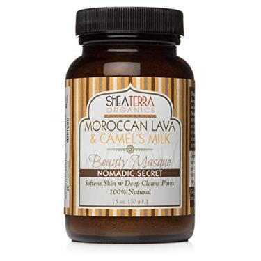 Imagem de Shea Terra Camel's Milk Collection – Máscara Nomadic Secret Beauty | Máscara facial natural, antienvelhecimento e iluminadora com propriedades antiacne para limpeza de poros e pele super macia – 142 g