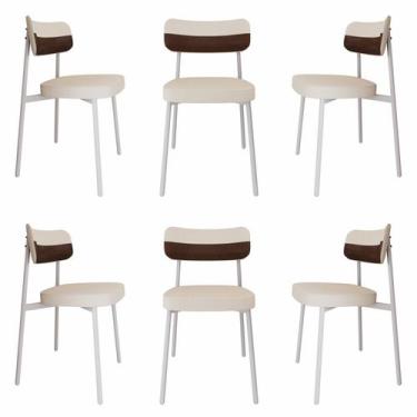 Imagem de Cadeira Alloa Fixa com 4 Pés 50 X 44,7 X 83,8 Cm com 6 Unidade - Metal