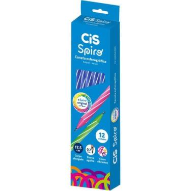Imagem de Caneta Esferografica CIS Spiro 0,7MM Azul CX.C/12 - Sertic