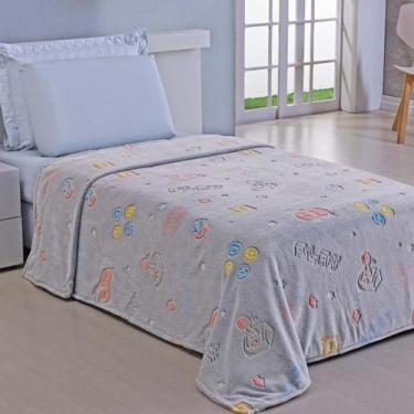 Imagem de Manta Infantil Solteiro Flannel Shine Play Cobertor Soft - Andreza Enx