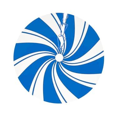 Imagem de MotiveTech Saia de árvore de Natal de 47 Polegadas, Enfeite de Natal para Sala de Estar, Peça Central Rústica para Ambientes Internos, Ano Novo, Azul, Tamanho real