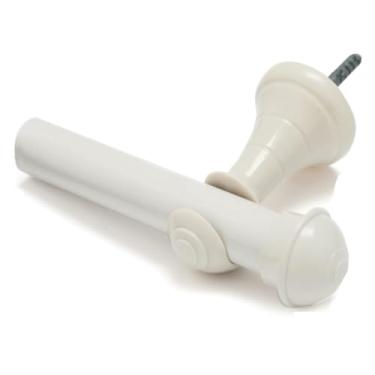 Imagem de Kit Varão Cortina 2,40 Metros 28mm Simples(BEGE)