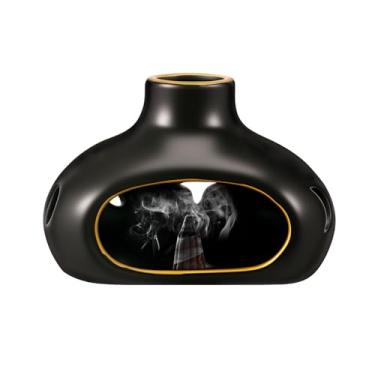 Imagem de Suporte de incenso 4 em 1, suporte de incenso de cerâmica, suporte palo santo, suporte Palo Santo, tigela de borrão, queimador de incenso de cerâmica feito à mão para decoração de casa de sala de