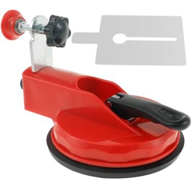 Imagem de LCZNXJJY Ventosa inovadora para nivelador de azulejos de parede, sistema de nivelamento de azulejos, ferramentas de aperto de azulejos de cerâmica, colador de nivelamento de mármore fixo de canto de