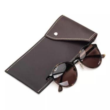 Imagem de Estojo Porta Óculos De Sol Design Moderno Sintético e Couro - Bertoni,