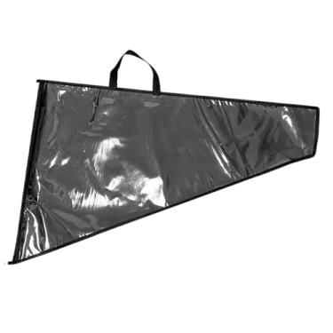 Imagem de Fenteer Estojo de transporte com régua triangular grande, estojo protetor fácil de usar, equipamento de ensino para desenho em quadro branco, instrutor, 69 Cm X 44.5 Cm