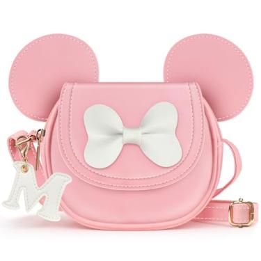 Imagem de CaseBot Bolsa infantil para meninas, linda bolsa estilo princesa para crianças de 2, 3, 4, 5, 6, 7, 8 anos, presente de aniversário/Natal, Rosa M