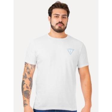 Imagem de Camiseta Guess Masculina Los Angeles Tropical Branca-Masculino
