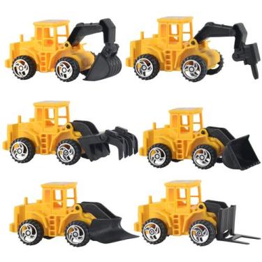 Imagem de Mini veículo de engenharia infantil Brinquedos deslizantes Escavadeira