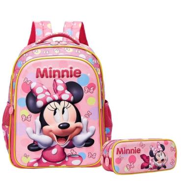 Imagem de Kit Mochila De Costas 16 E Estojo Minnie - Xeryus