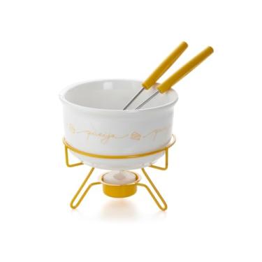 Imagem de Conjunto Para Fondue de Queijo em Porcelana 5 Peças Forma