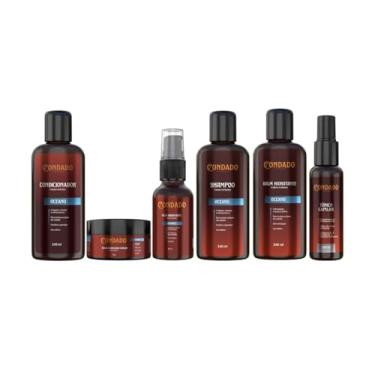 Imagem de Kit Shampoo Condicionador Masculino Creme Óleo Balm Tônico Fortificante Oceano Refrescante Condado (Oceano (Refrescante))