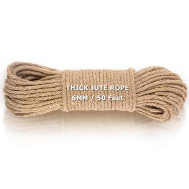 Imagem de Corda de juta Vanhench 6 mm x 15 m Heavy Duty Crafts Garden