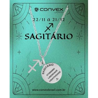 Imagem de Colar de Aço Signo Sagitário 18mm 50cm