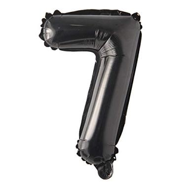 Imagem de 101 cm preto grande letras bailarina decoração de festa de aniversário para crianças, adultos, balão de chá de bebê, balão de hélio (101 cm, preto 7)