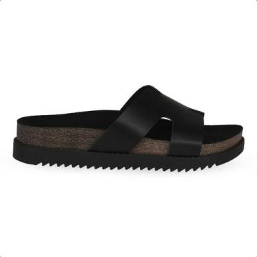 Imagem de Sandalia  Feminino Papete  Moleca Slide leveTratorada 5500.100, Preto,