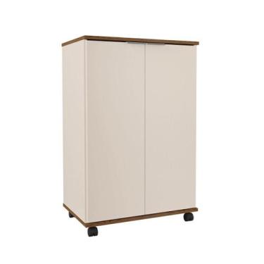 Imagem de Armário Livreiro Organizador 2 Portas Rodizios Pratic ENVIA SOMENTE 01