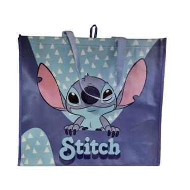 Imagem de Sacola Reciclável Stitch Ombro Grande Azul Taimes