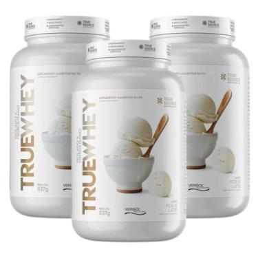 Imagem de 3x True Whey Protein True Source Fior Di Latte 837g, Fior Di Latte