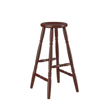 Imagem de Banqueta Alta em Madeira 75cm Castanho Acetinado 170EA Piratini