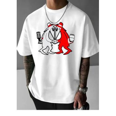 Imagem de Camiseta Casual Algodão Premium Streetwear Mola Vs Ar Suspenção - Univ