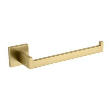 Imagem de Suporte de toalha de mão TASTOS Premium em aço inoxidável dourado esco