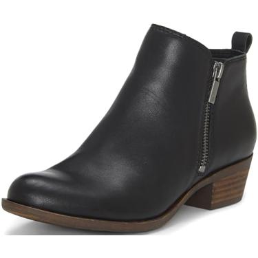 Imagem de Lucky Brand Bota feminina Basel no tornozelo, Preto 03, 38
