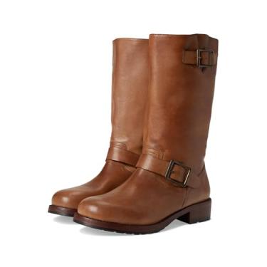 Imagem de Free People Botas femininas Ride Or Die Engineer para equitação, Couro caramelo queimado, 35