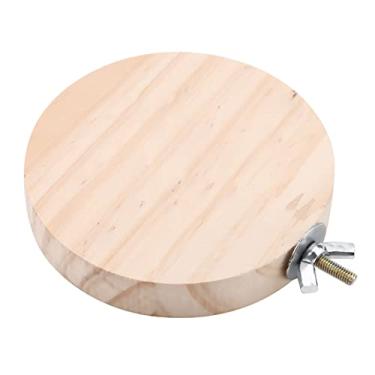 Imagem de Yctze Plataforma de Madeira para Hamsters, Chinchilas e Pequenos Animais - Trampolim Seguro para Playground Em Gaiola e Acessórios