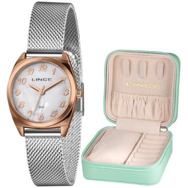 Imagem de RELOGIO FEMININO PRATA LINCE ANALOGICO LRTH279L30 B2SXROSEGOLD KIT PORTA JOIAS