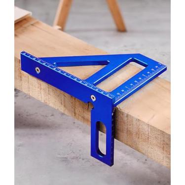 Imagem de Régua de medição multiângulo, transferidor quadrado, régua triangular ferramenta de medição