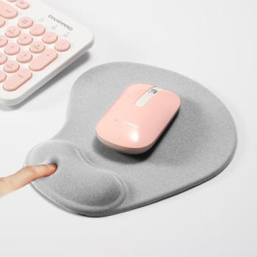 Imagem de Mouse Pad, mousepad com suporte de pulso de gel, mouse pads ergonômicos confortáveis com base de poliuretano antiderrapante para laptop de escritório e casa, computador