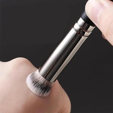 Imagem de Pincel de base e contorno para maquiagem líquida e em pó, ferramenta de mistura e escultura de precisão para aplicação impecável