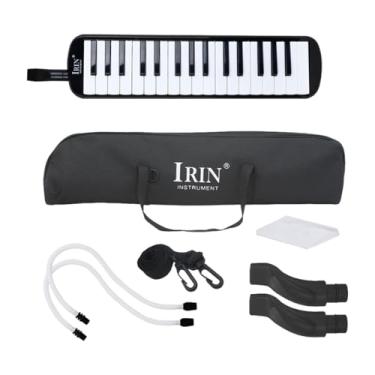 Imagem de MotiveTech Harmônica Infantil de Brinquedo com Teclado Musical, Pano de Limpeza, Instrumento Musical Portátil E Fácil de Tocar, com Estojo para Transporte, Preto