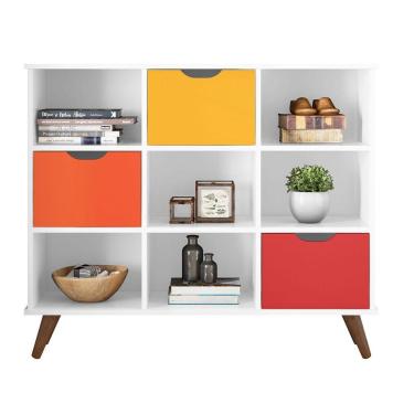 Imagem de Nicho Organizador C/ 3 Gavetas Q01 Branco/Colorido