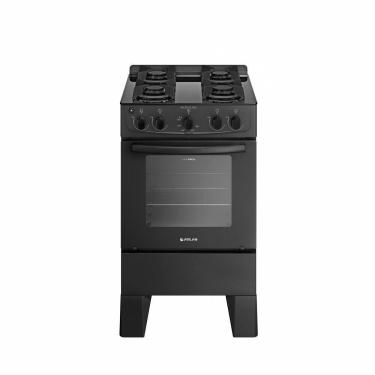 Imagem de Fogão 4 Bocas Com Mesa De Vidro Milão Glass 300001766 Atlas Preto Bivolt