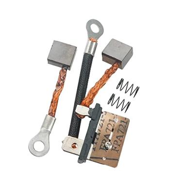 Imagem de OVERSEE Conjunto de escovas de carbono 63P-82181 para motor de inclinação de acabamento externo Yamaha 2T e 4T 115HP 150HP 62X-4386K Escova incluída 63P-43892-10