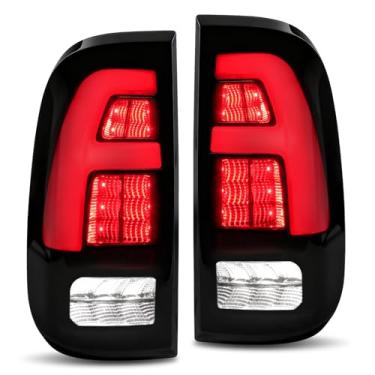 Imagem de MAYELLO Luzes traseiras de LED completas Plug & Play, lâmpadas traseiras pretas fumê compatíveis com Ford F-150, 1999–2007 F-250 F-350 F-450 F-550 F650 1999–2007, atualização de estilo assassinado