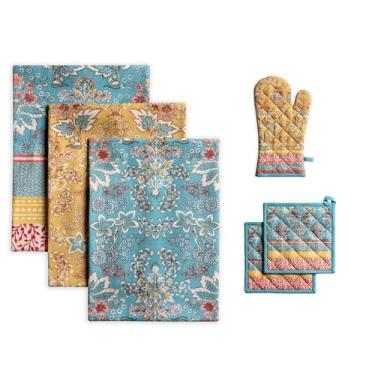 Imagem de Conjunto de toalhas de cozinha Maison d' Hermine 51x70cm Algodão 3 uni