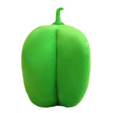 Imagem de Boneca de brinquedo de pelúcia macia de desenho animado com pimenta ve