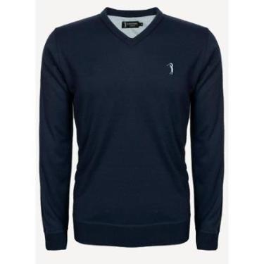 Imagem de Suéter Aleatory Gola V New Frame Marinho-Masculino