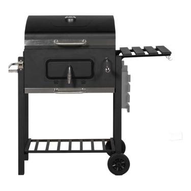 Imagem de Churrasqueira Movel Americana Jardim Com Capa 110x50x117cm Preto