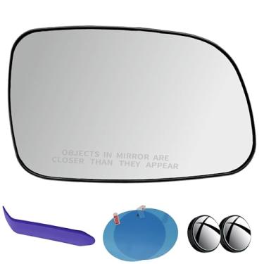 Imagem de EAP Vidro espelhado lateral do passageiro compatível com Jeep Grand Cherokee 1999-2004, aquecido, 5017072AA, 5013636AA