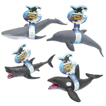 Imagem de Animal Baleia Azul Tubarão De Pvc Animais Incríveis Marinho