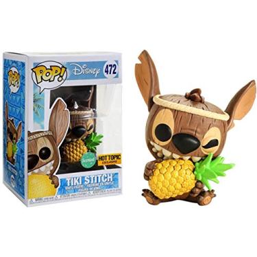 Imagem de Funko Tiki Stitch [Perfumado] (Exclusivo Hot Topic) Pop! Boneco de Vinil e 1 Pacote de Protetor Gráfico Plástico PET Compatível [#472/32218 - B]