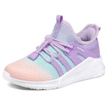 Imagem de RUNSIDE Tênis esportivo para meninas, Rosa, roxo, 5 Big Kid