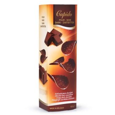 Imagem de Folhas Crocantes de Chocolate Amargo Cupido 125g